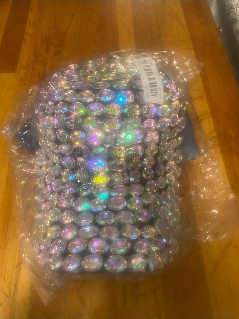 Holographic Crystal Baseball Cap - Iridescent